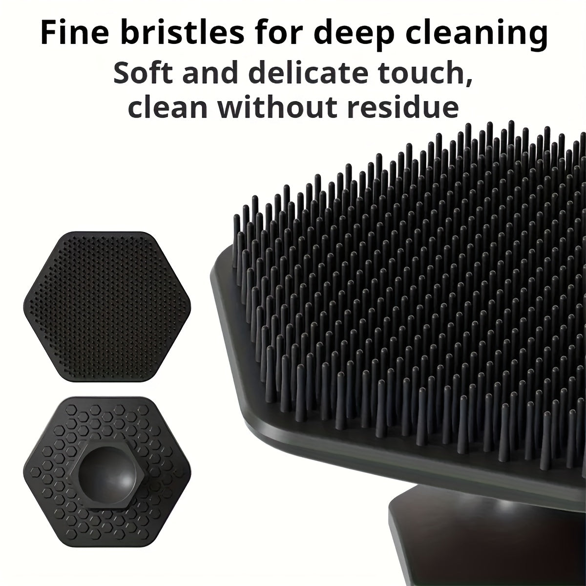 Cepillo de Silicona Portátil para Barba y Rostro