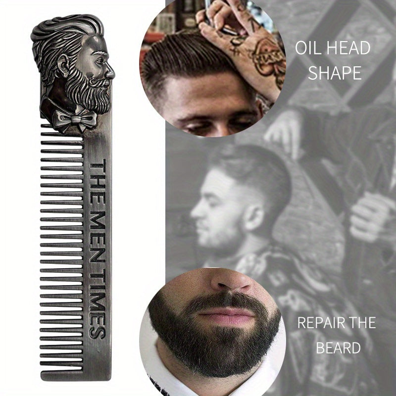 Premium Stainless Steel Beard Comb