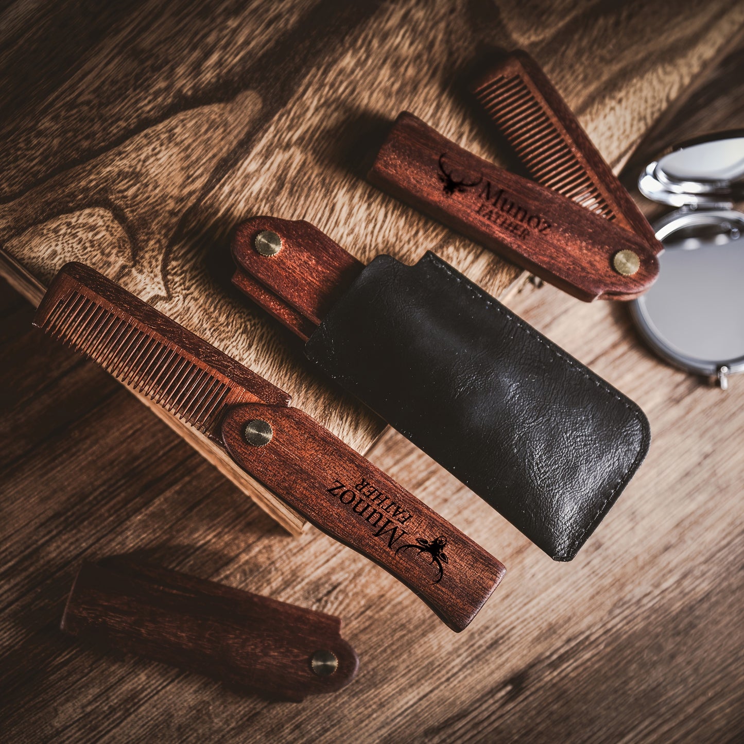 Premium Wooden Beard Comb