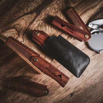 Premium Wooden Beard Comb