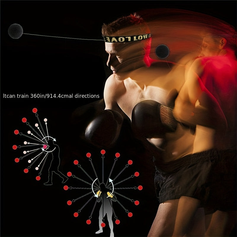 Boxeo con Cinta de Cabeza y Pelota de Velocidad