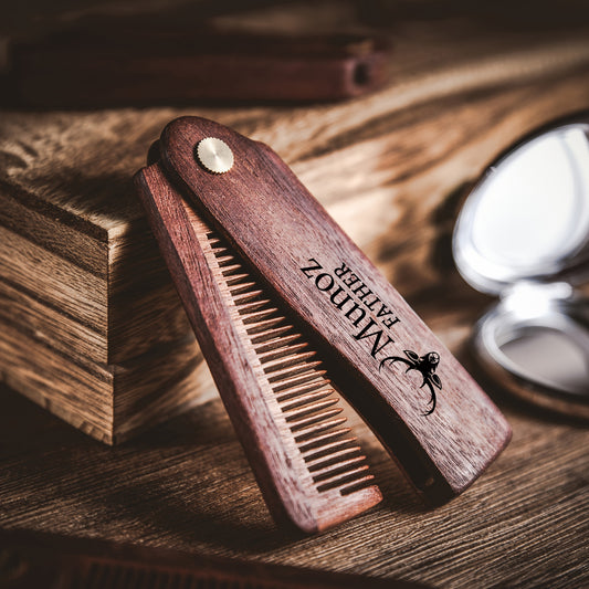 Premium Wooden Beard Comb