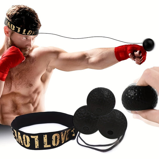 Boxeo con Cinta de Cabeza y Pelota de Velocidad